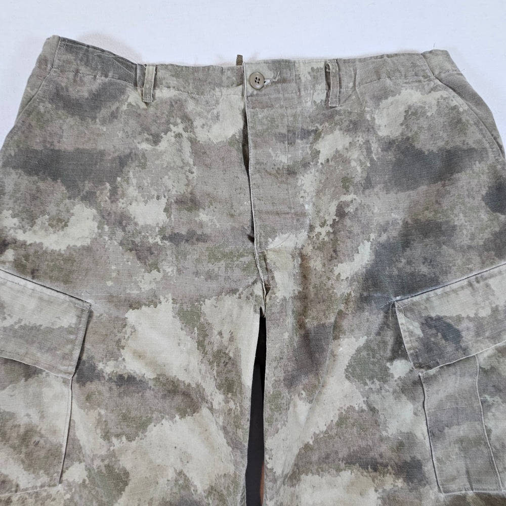 Propper Cargo Pants Mens XL/L Grey Camo Tactical Ripstop Multi Pocket Utility